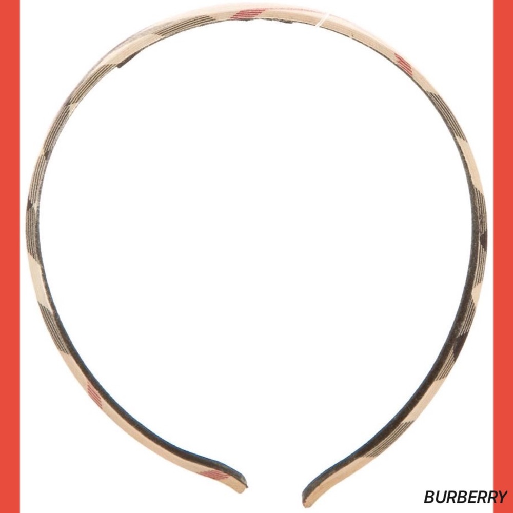 SOLD! BURBERRY Nova Check Plaid Women’s Headband - Picture 6 of 8